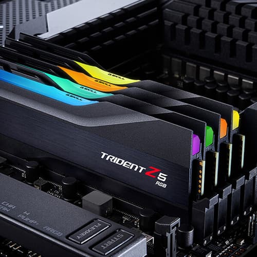 G.Skill Trident Z5 RGB 32GB (16GBx2) DDR5 6000MHz Desktop RAM (Matte Black)